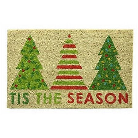 BACOVA GUILD Bacova Guild 228703 18 x 28 in. Koko Printed Tis the Season Mat; Multicolor 228703